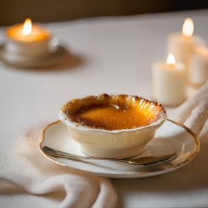 Image du fondant parfumé Crème Brûlée avec des notes de caramel, praliné et vanille.